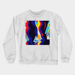 Multidimensional Swirls, Five Crewneck Sweatshirt